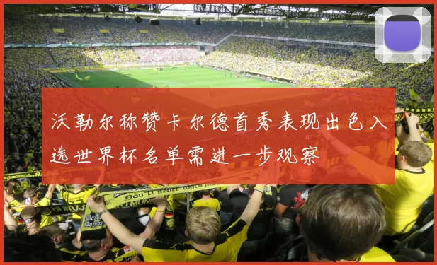 沃勒尔称赞卡尔德首秀表现出色入选世界杯名单需进一步观察